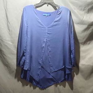Womens XL Apt 9 Blue Blouse